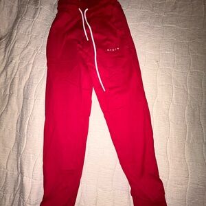Kids Red Jogger Pants